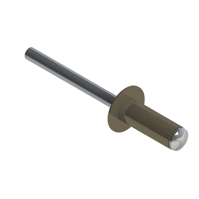 Заклёпка вытяжная Daxmer 3,2х8,0 RAL 1035 (1000 шт) сталь/сталь