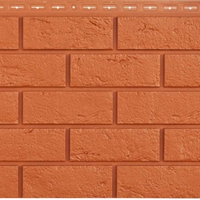 Фасадная панель Grand Line Кирпич состаренный Стандарт Терракота
